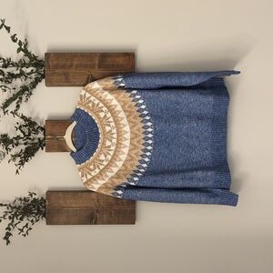 NWT Tommy Hilfiger Half Snowflake Raglan Sweater